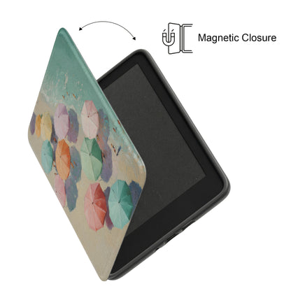 The Pastel Riviera – Aerial Beach Kindle Case