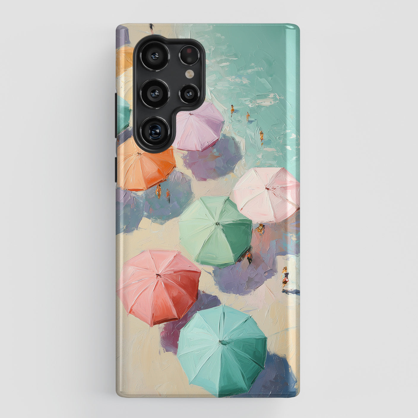 The Pastel Riviera – Aerial Beach Design Phone Case for Galaxy S series Phones