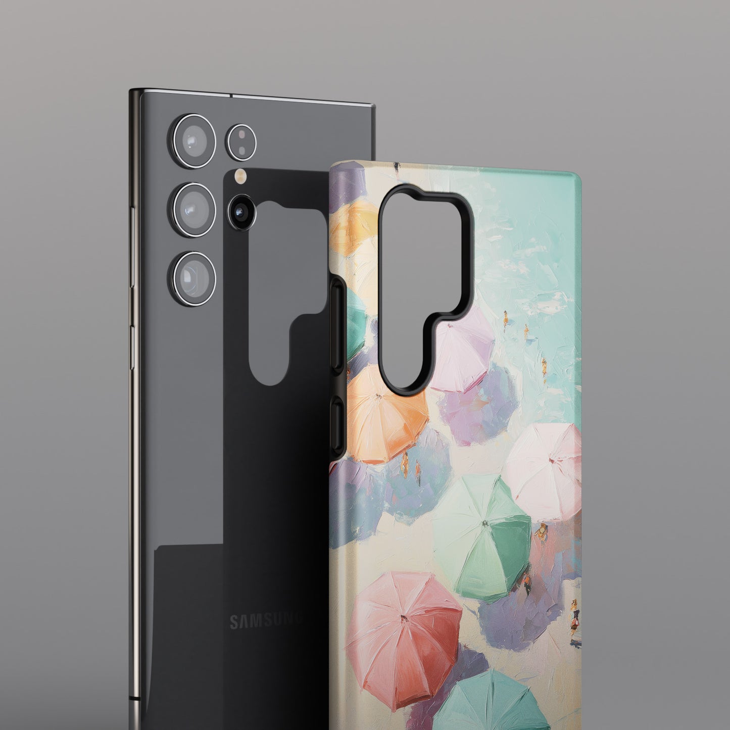 The Pastel Riviera – Aerial Beach Design Phone Case for Galaxy S series Phones