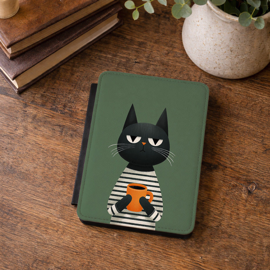 The Pre-Caffeine Feline – Grumpy Cat Kindle Case