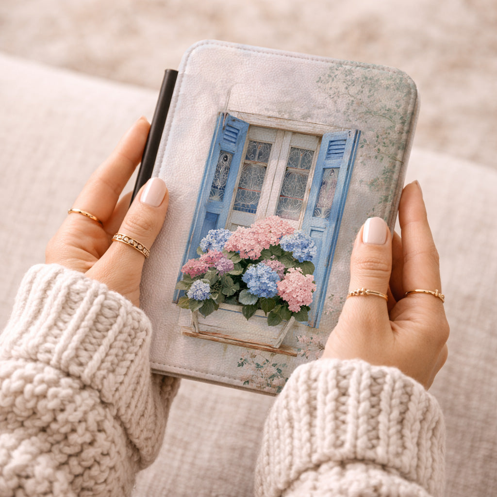 The Provence Window – Hydrangea Design Kindle Case