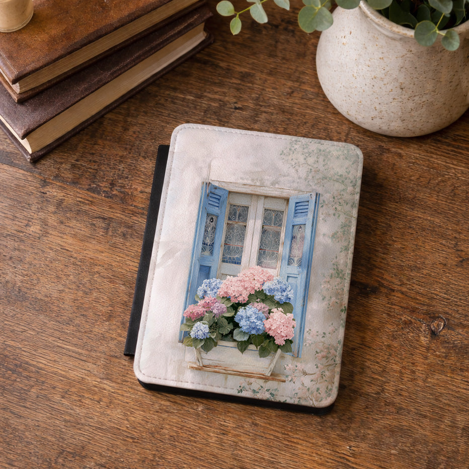 The Provence Window – Hydrangea Design Kindle Case