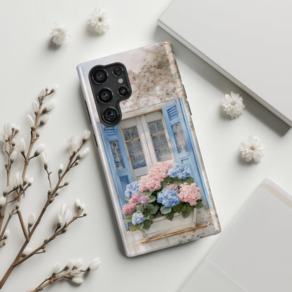 The Provence Window – Hydrangea Design Phone Case for Galaxy S series Phones