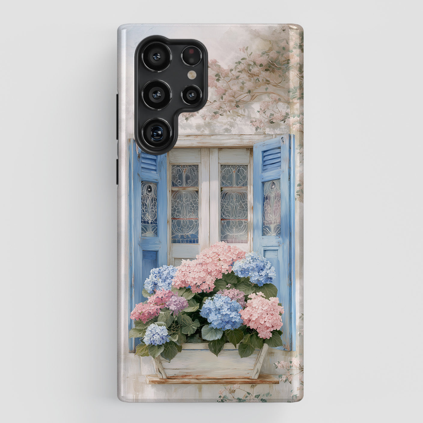 The Provence Window – Hydrangea Design Phone Case for Galaxy S series Phones