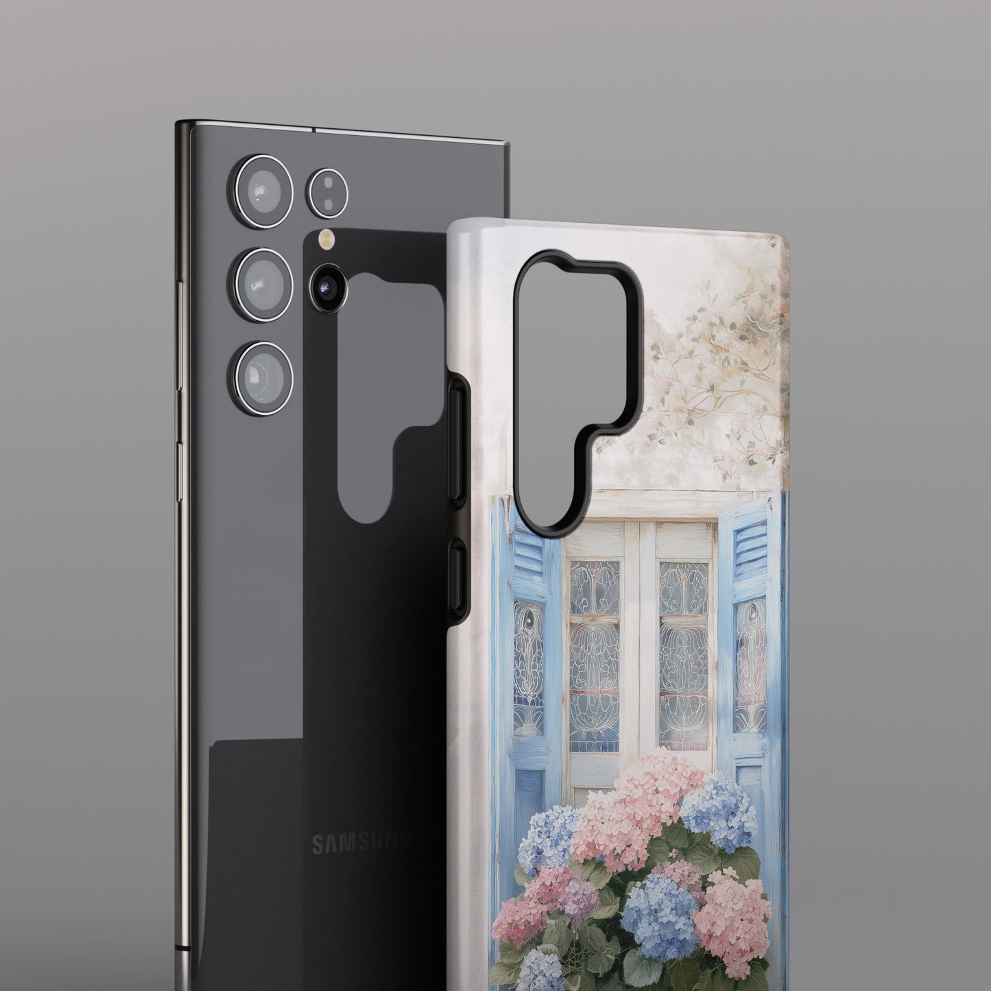 The Provence Window – Hydrangea Design Phone Case for Galaxy S series Phones