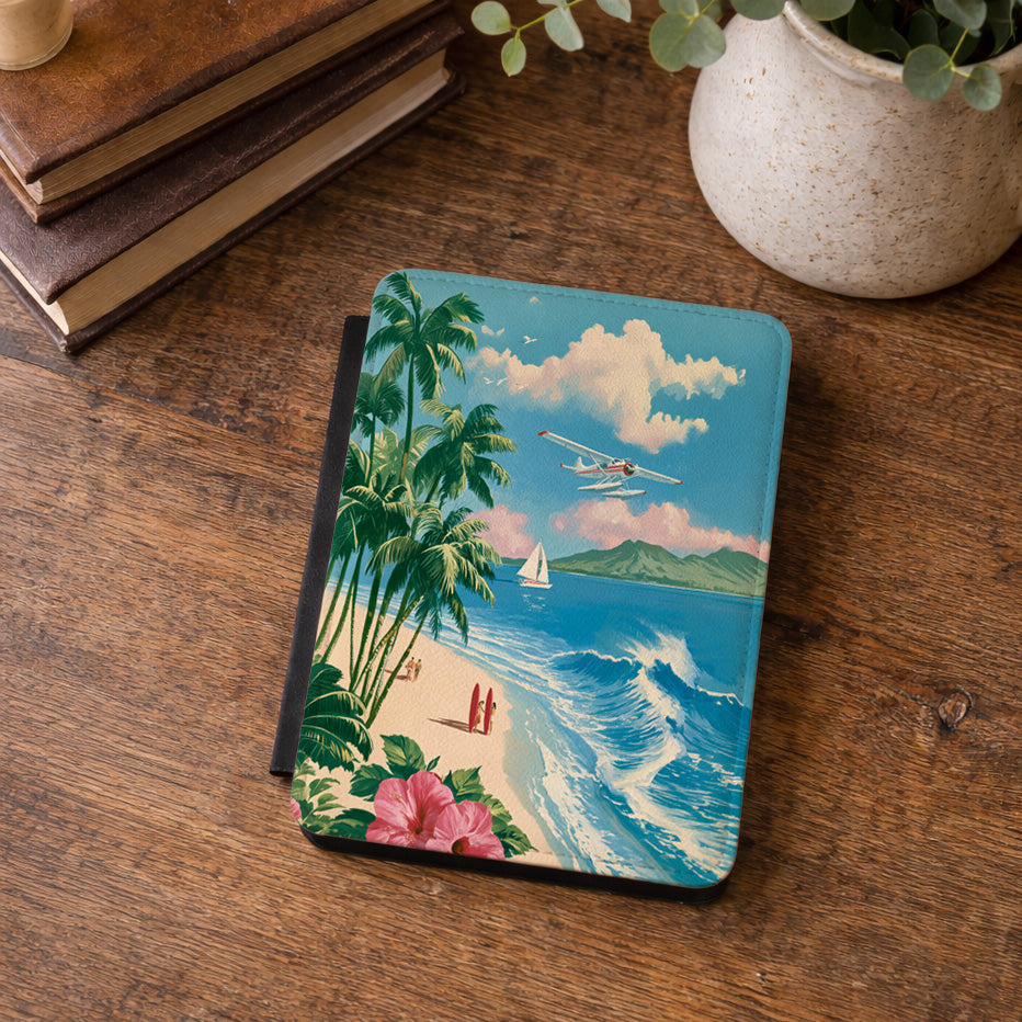 The Retro Paradise – Vintage Travel Poster Kindle Case