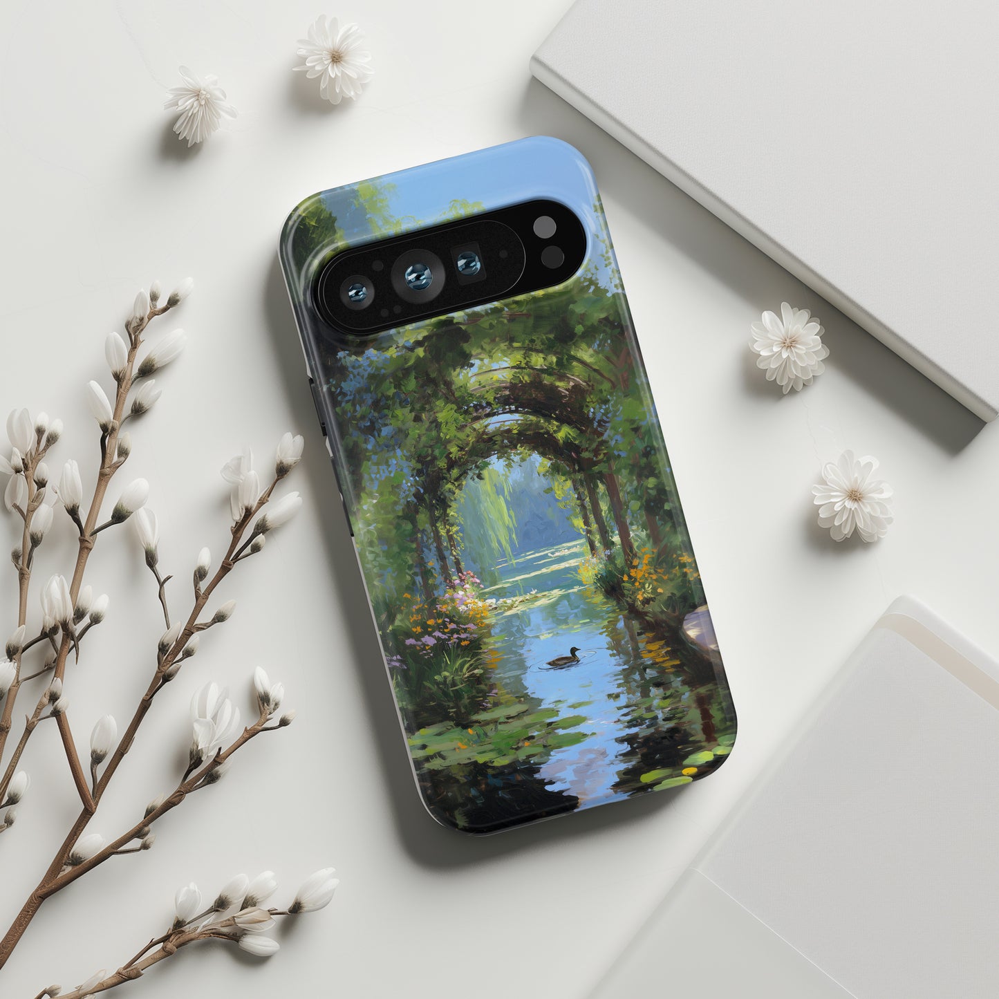 The Secret Archway – Impressionist Pond Design Phone Case for Google Pixel