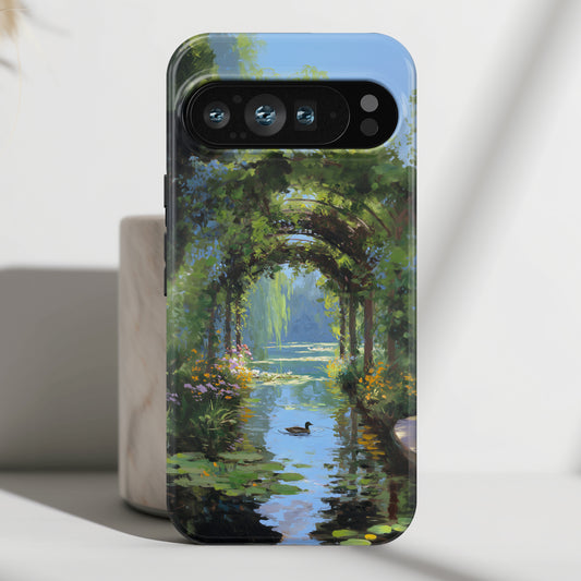 The Secret Archway – Impressionist Pond Design Phone Case for Google Pixel