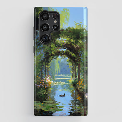 The Secret Archway – Impressionist Pond Design Phone Case for Galaxy S series Phones