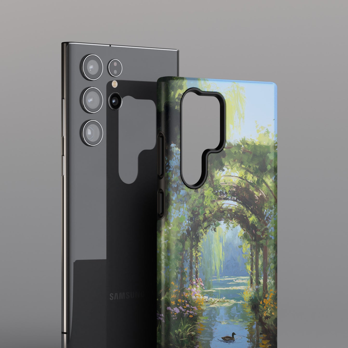 The Secret Archway – Impressionist Pond Design Phone Case for Galaxy S series Phones