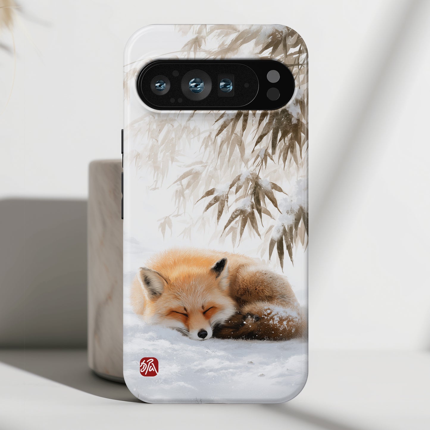 The Sleeping Kitsune Design Phone Case for Google Pixel