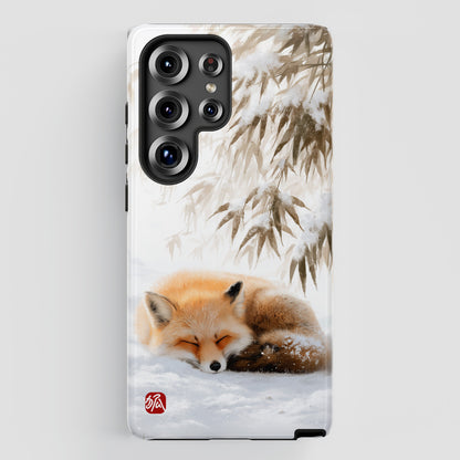 The Sleeping Kitsune Design Phone Case for Galaxy S series Phones