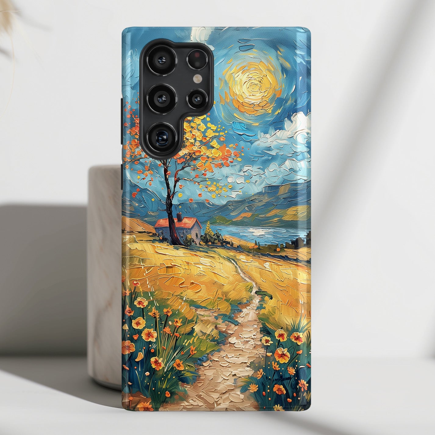 The Spring in Vincent Van Gogh Style Oil Painting Design Case for Galaxy S series Phones