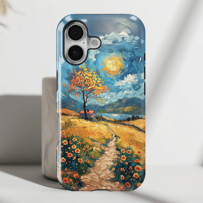 The Spring in Vincent Van Gogh Style Oil Painting Design iPhone Case