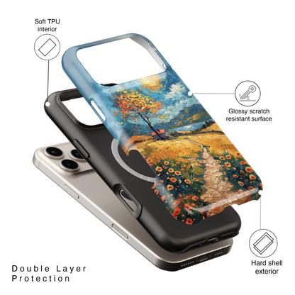 The Spring in Vincent Van Gogh Style Oil Painting Design iPhone Case