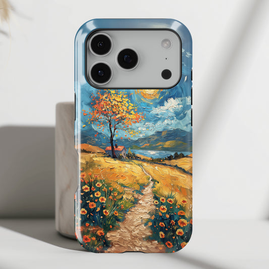 The Spring in Vincent Van Gogh Style Oil Painting Design iPhone Case