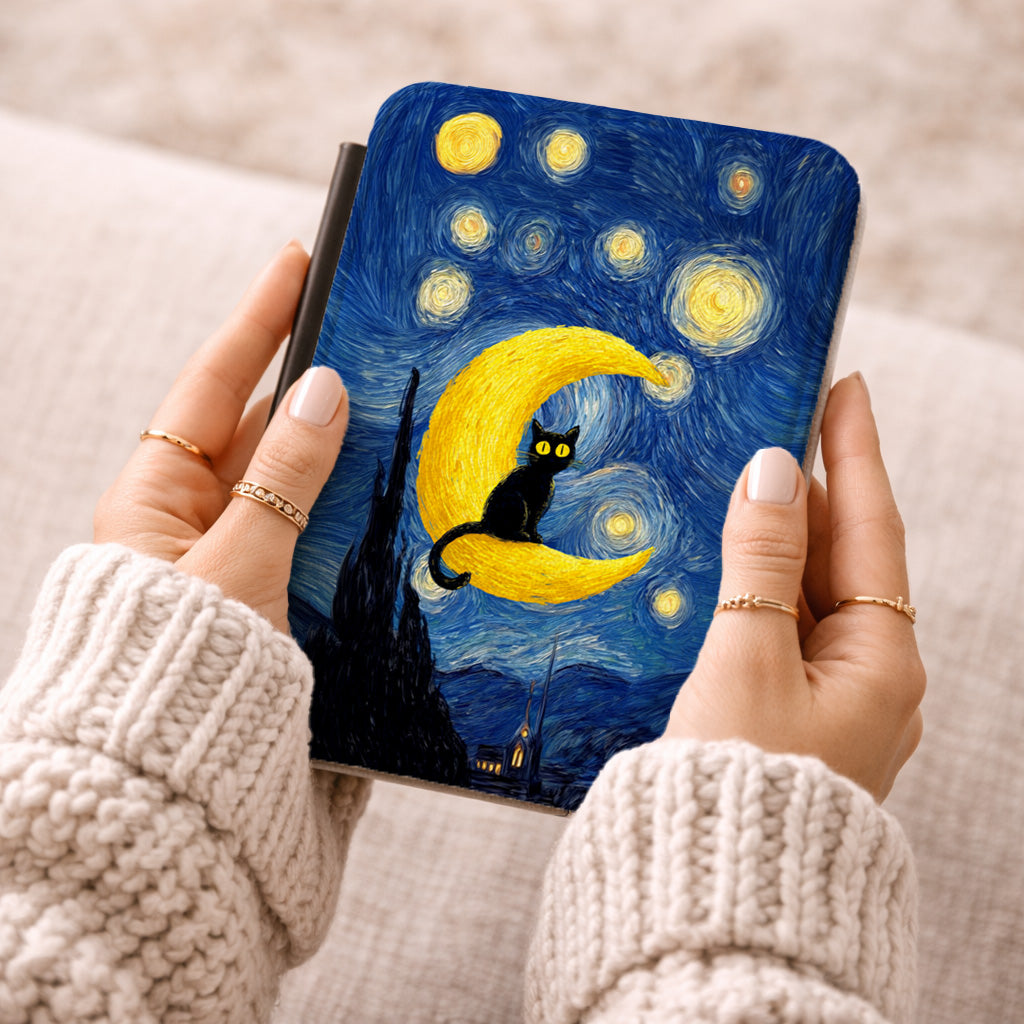 The Starry Night Feline – Fine Art Parody Kindle Case