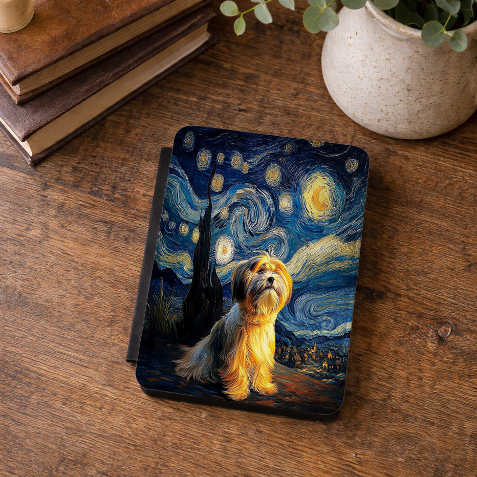The Starry Night Stargazer – Custom Impressionist Pet Kindle Case