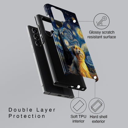 The Starry Night Stargazer – Custom Impressionist Pet Phone Case for Galaxy S series Phones