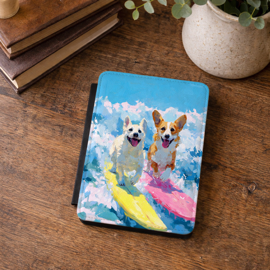 The Summer Surf Dogs – Impasto Action Kindle Case