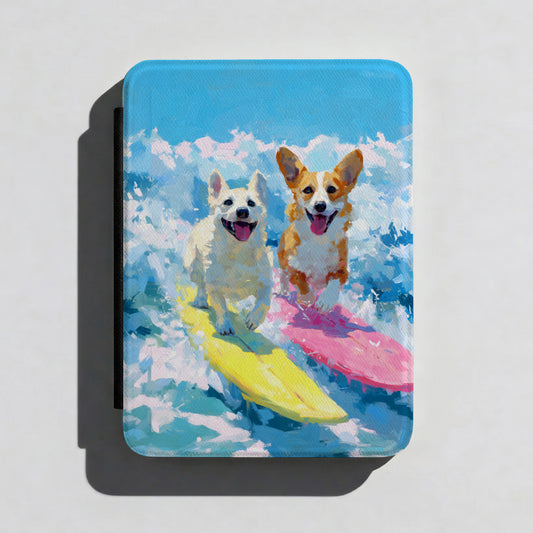 The Summer Surf Dogs – Impasto Action Kindle Case
