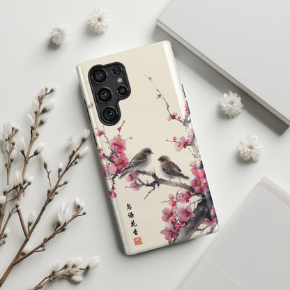 The Sweeping Blossom – Ink Wash Botanical Design Phone Case for Galaxy S series Phones