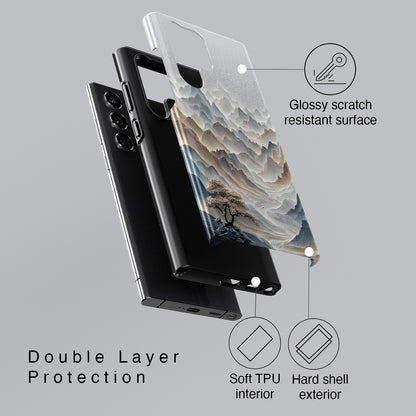 The Sweeping Valley – Sculptural Mountain Design Phone Case for Galaxy S series Phones