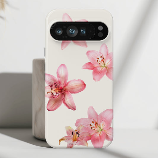 The Vintage Lily – Watercolor Botanical Design Phone Case for Google Pixel