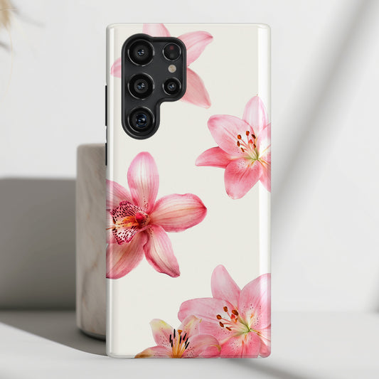 The Vintage Lily – Watercolor Botanical Design Phone Case for Galaxy S series Phones
