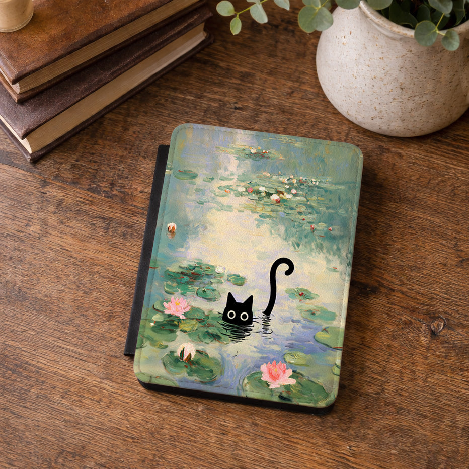 The Water Lily Lurker – Fine Art Parody Kindle Case