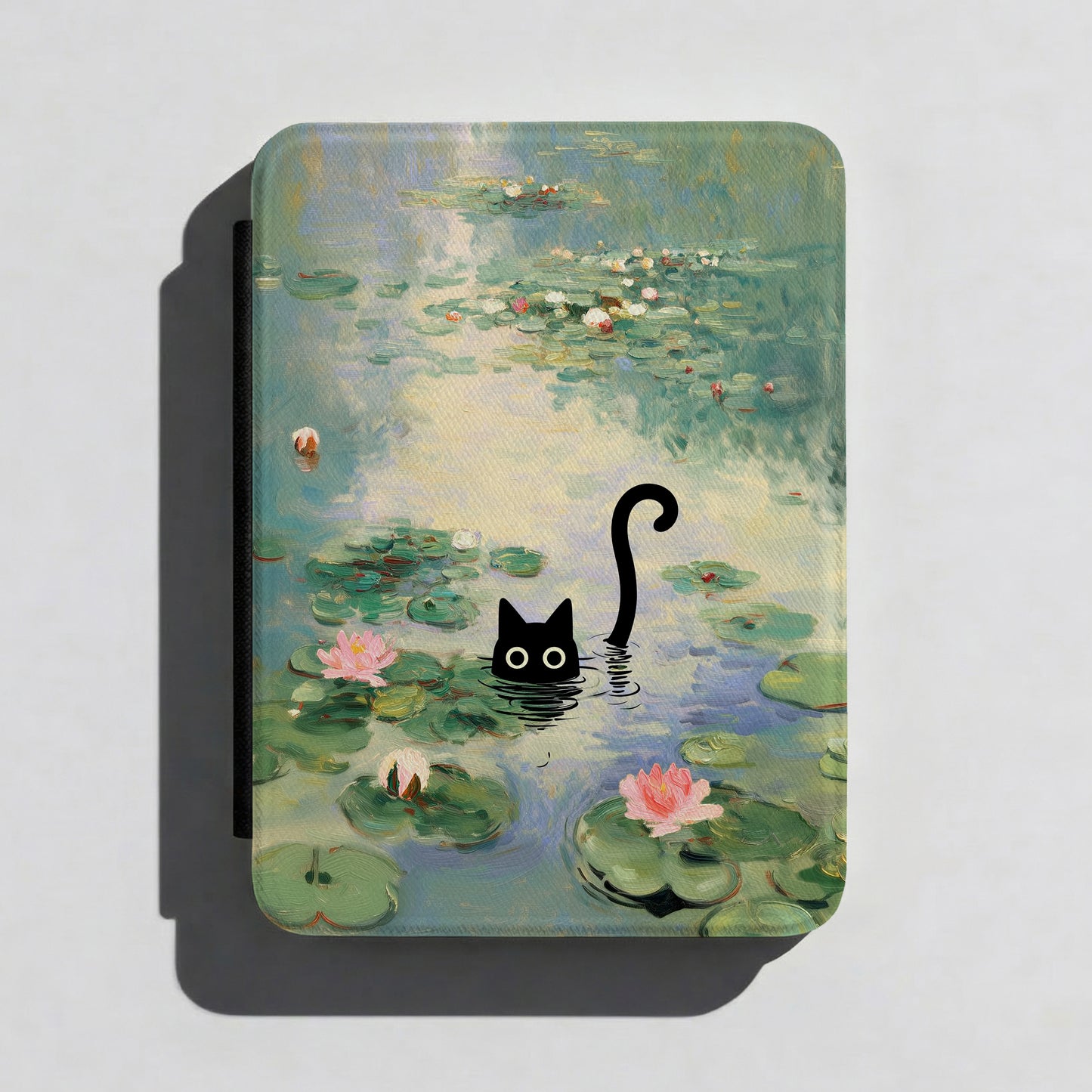 The Water Lily Lurker – Fine Art Parody Kindle Case