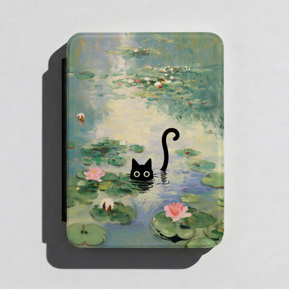 The Water Lily Lurker – Fine Art Parody Kindle Case