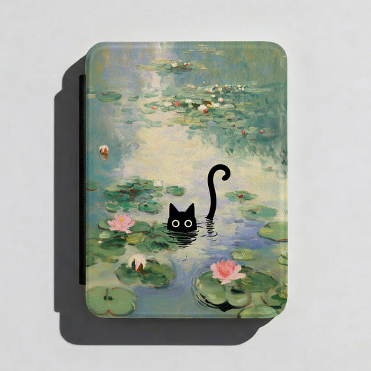 The Water Lily Lurker – Fine Art Parody Kindle Case