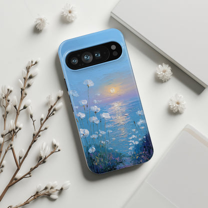 The White Sea Poppies – Coastal Impressionism Design Phone Case for Google Pixel