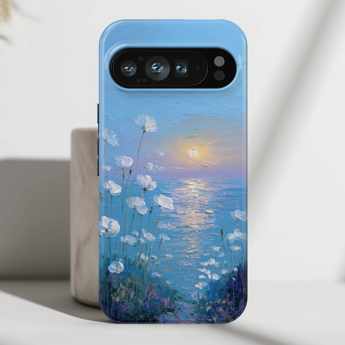 The White Sea Poppies – Coastal Impressionism Design Phone Case for Google Pixel