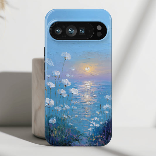 The White Sea Poppies – Coastal Impressionism Design Phone Case for Google Pixel
