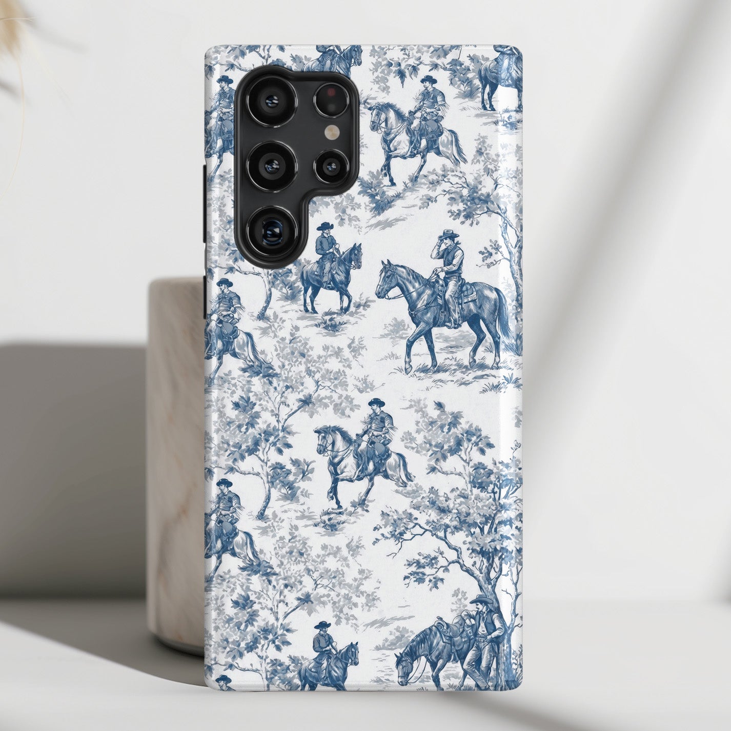 Toile de Cowboy Design Phone Case for Galaxy S series Phones