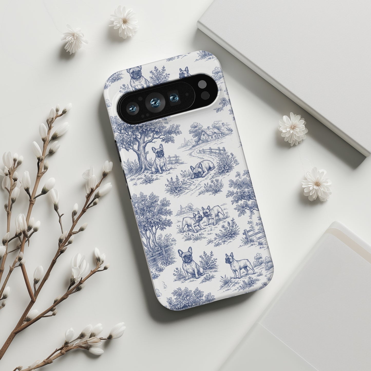 Toile de Frenchie Design Phone Case for Google Pixel