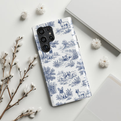 Toile de Frenchie Design Phone Case for Galaxy S series Phones