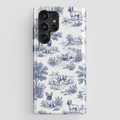 Toile de Frenchie Design Phone Case for Galaxy S series Phones