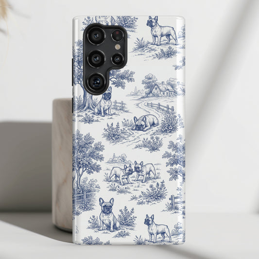 Toile de Frenchie Design Phone Case for Galaxy S series Phones