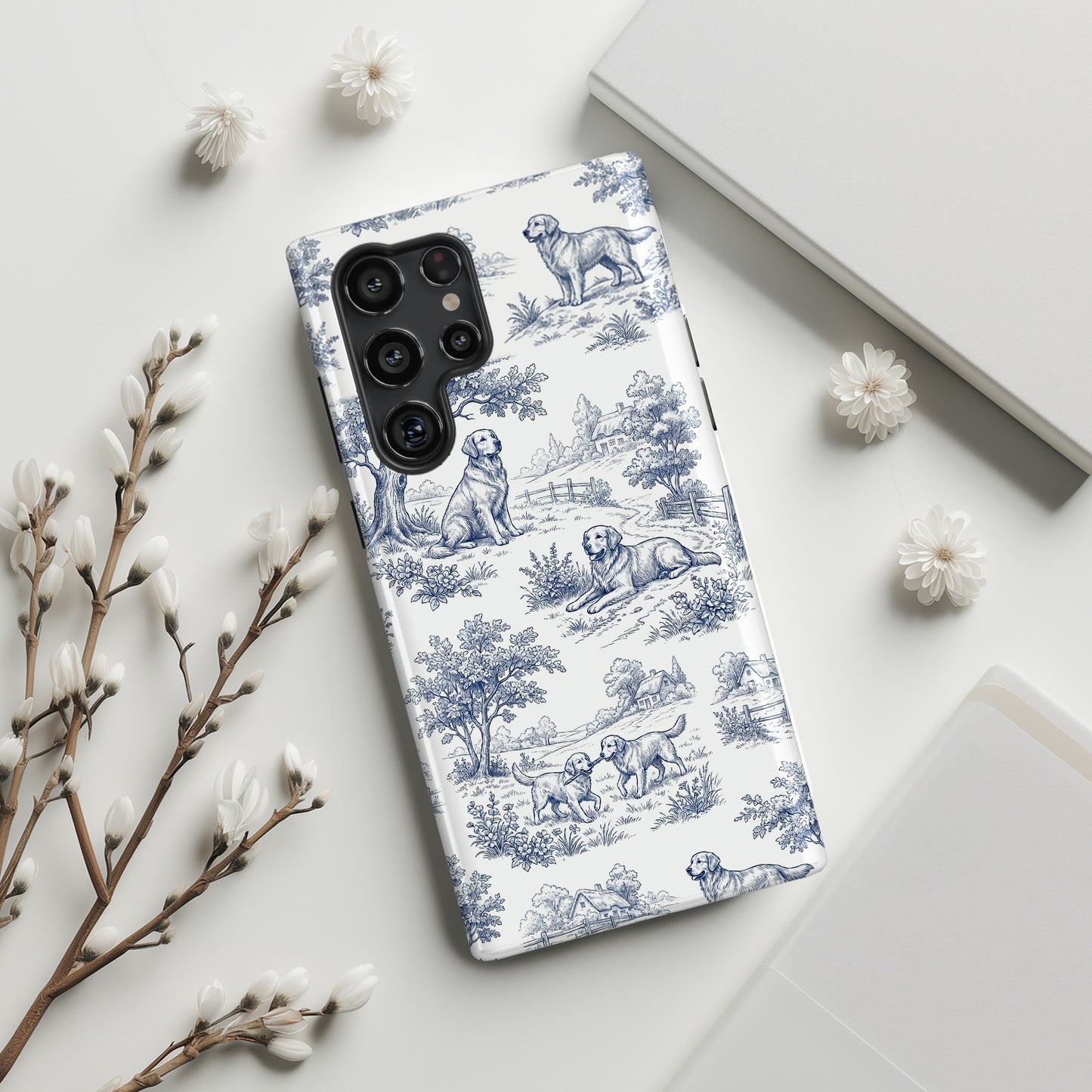 Toile de Golden Design Phone Case for Galaxy S series Phones