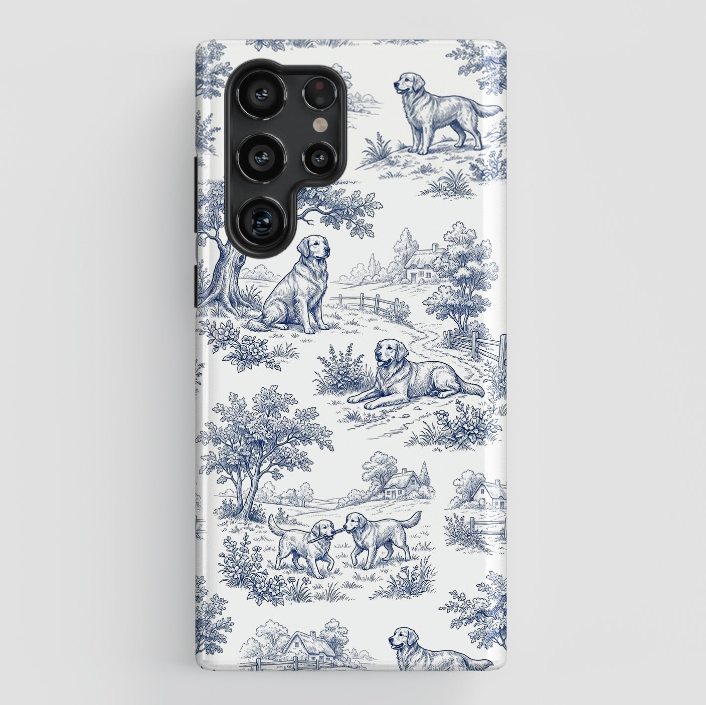 Toile de Golden Design Phone Case for Galaxy S series Phones