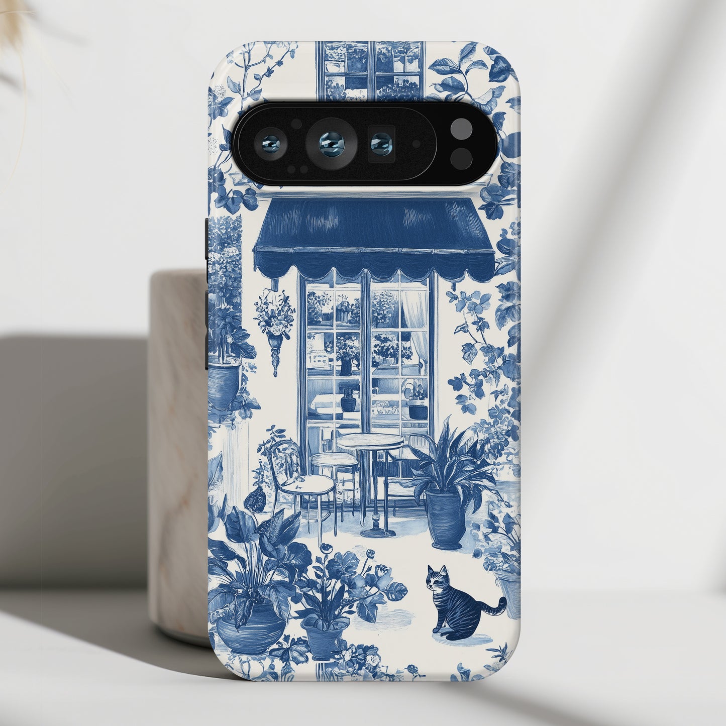 Toile de Jouy Cozy Garden Design Phone Case for Google Pixel
