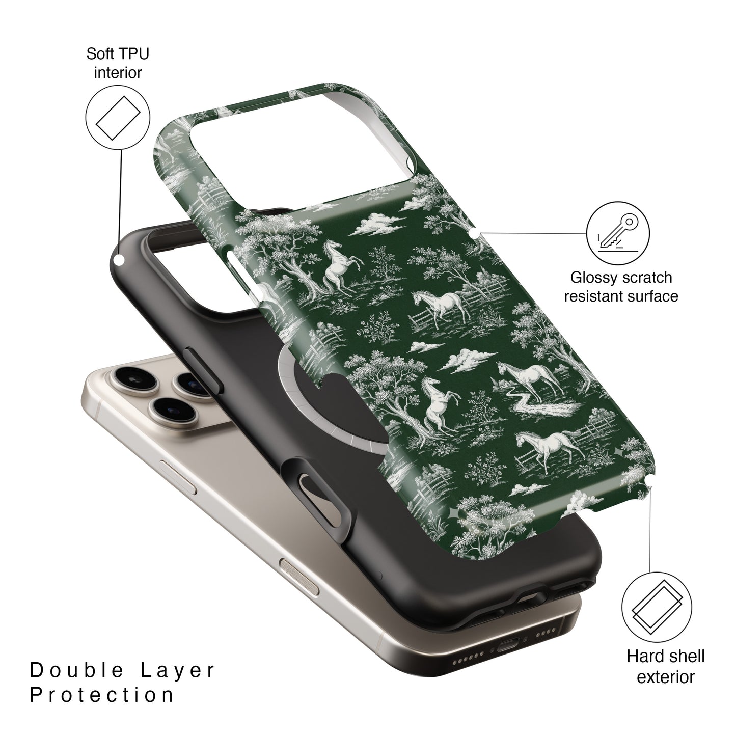 Toile de Forest Design iPhone Case