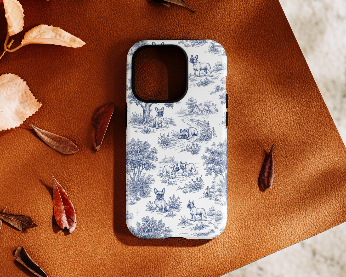 Toile de Frenchie Design iPhone Case