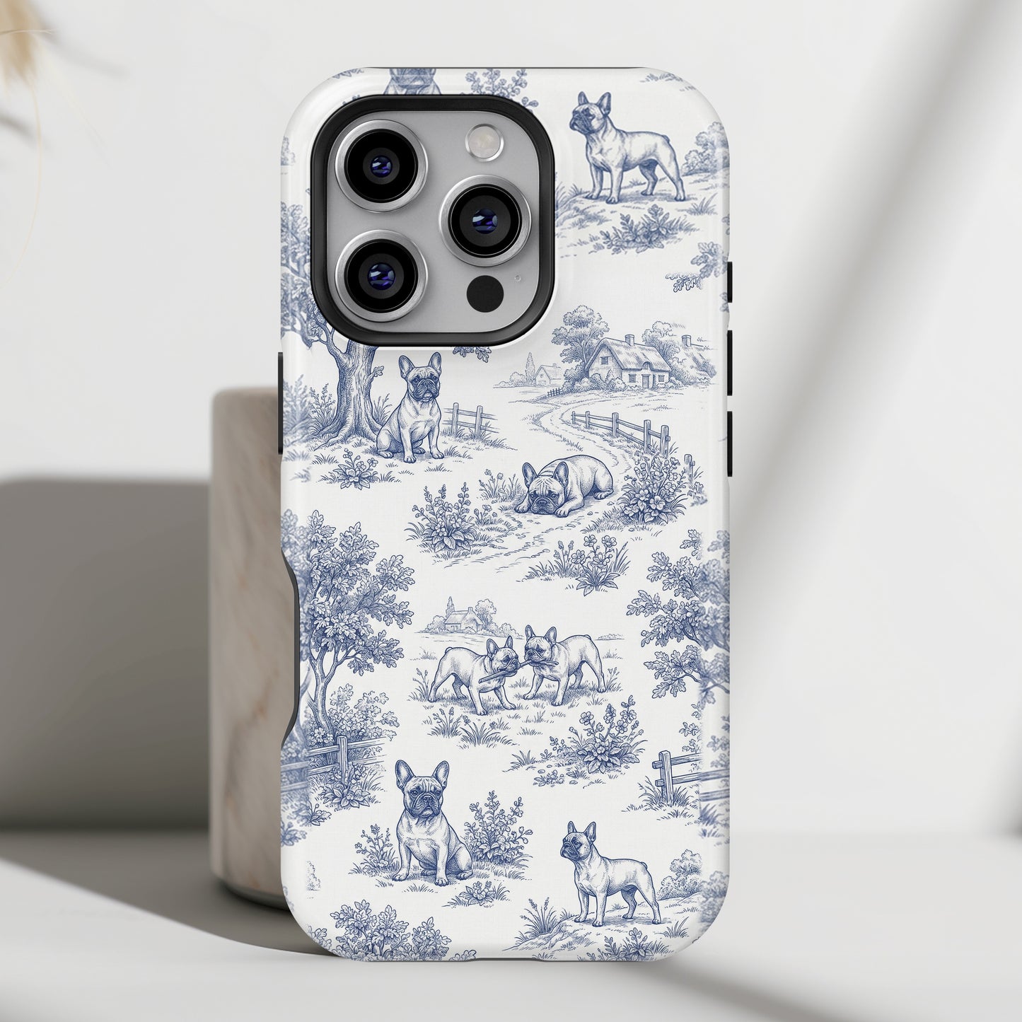 Toile de Frenchie Design iPhone Case