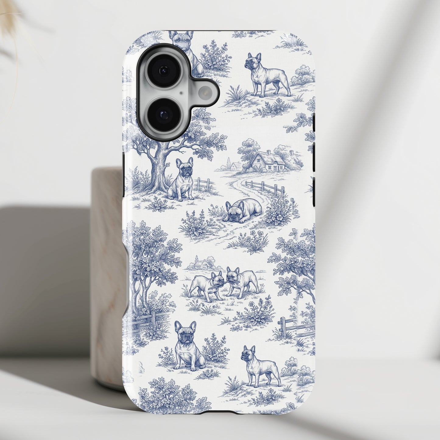 Toile de Frenchie Design iPhone Case