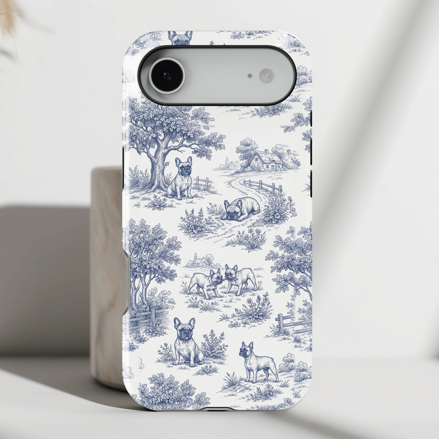 Toile de Frenchie Design iPhone Case