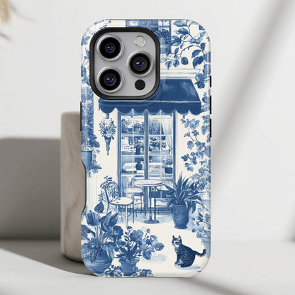 Toile de Jouy Cozy Garden Design iPhone Case